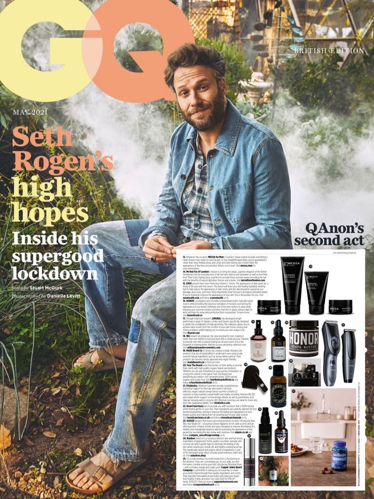 HONOR'S BEARD BUTTER IS FEATURED IN GQ MAGAZINE!